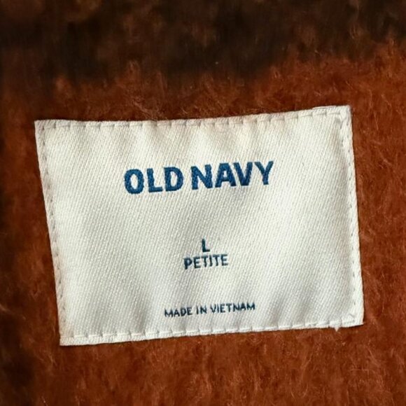 Old Navy Women's 3/4 length rust and black lined coat - Picture 5 of 5